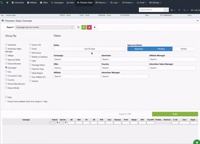 Precision Stats multi-value paste